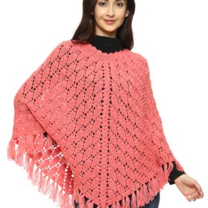 crochet woolen poncho