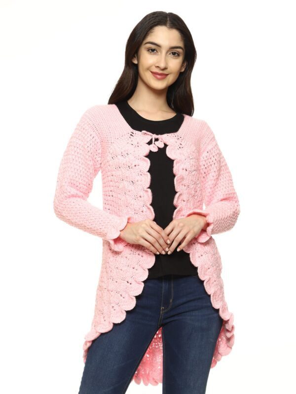 baby pink shrug