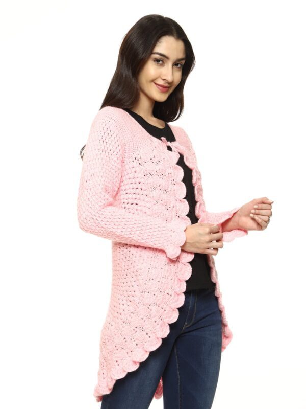 baby pink shrug