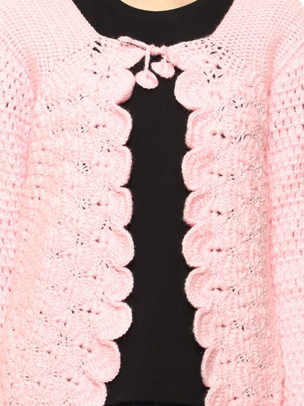 baby pink shrug