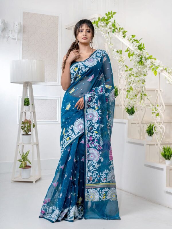 Jamdani silk saree for women