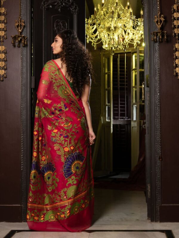 Jamdani silk saree for women