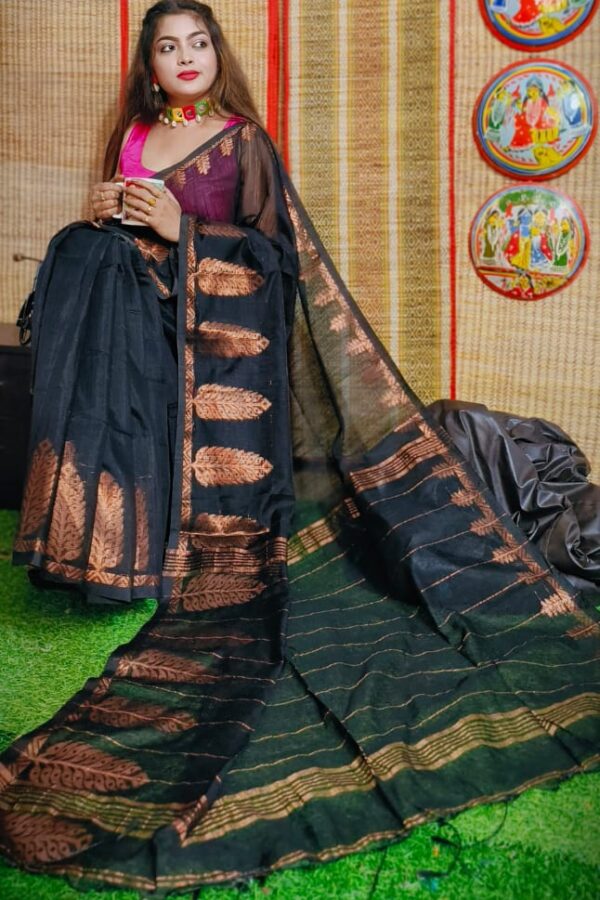 black Silk saree