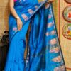 Blue Silk saree