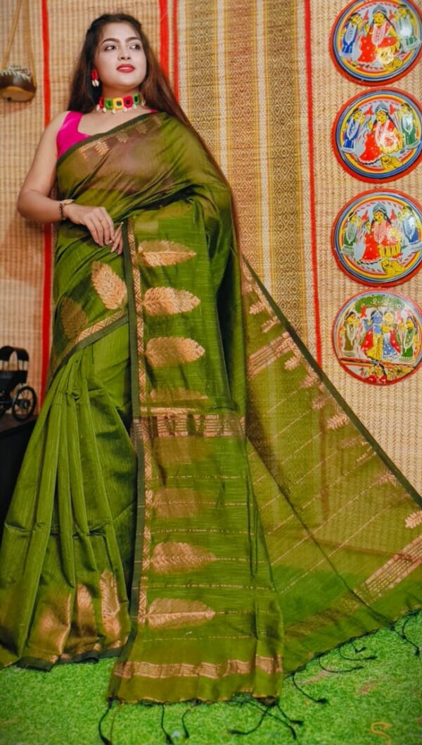 Mehndi Silk saree