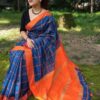 Handloom Checks on Pure Silk Saree