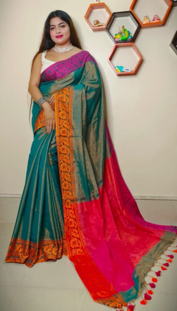 tissue khadi saree