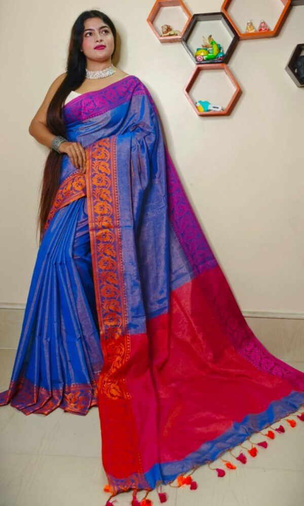 tissue khadi saree