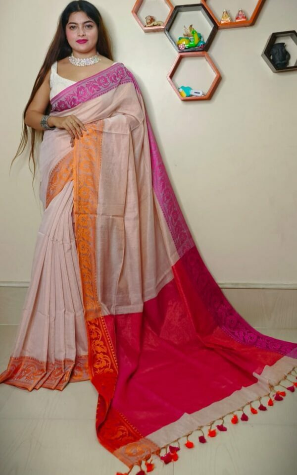 tissue khadi saree