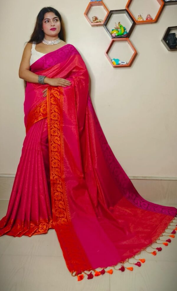 tissue khadi saree