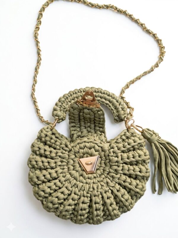 crochet Oreo sling bag