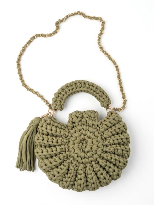 crochet Oreo sling bag