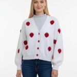 balloon sleeve cardigan