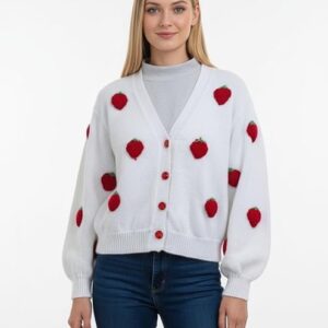 balloon sleeve cardigan