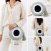 Round crossbody sling bag
